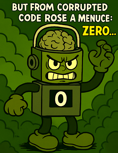 The rise of Zero from corrupted code...